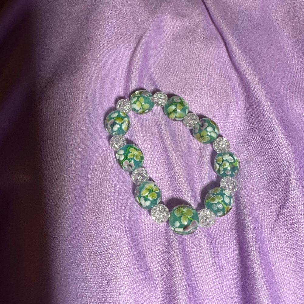 Handmade with glass beads